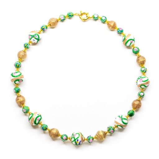[P108S] Venezia Pisani Necklace: Venetian Gardens