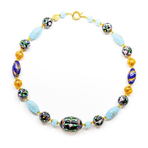 [P118X] Collana Venezia Pisani: delicato fiorire