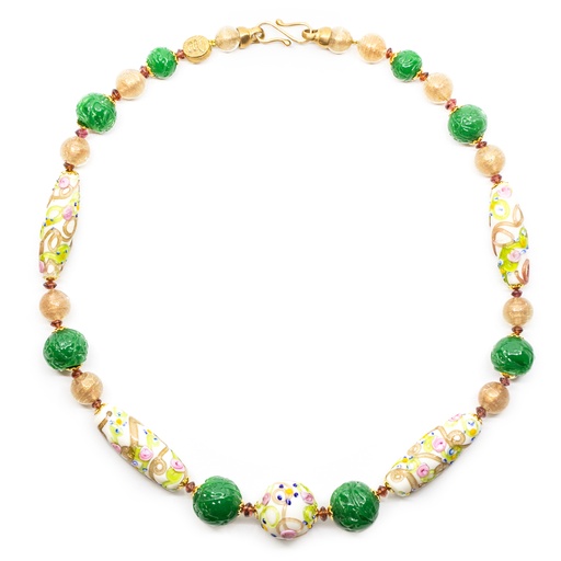 [D263X] Collier Serenissima Ducale: l'art du Fiorato