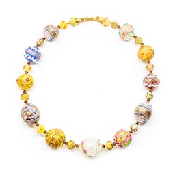 [H2032] Serenissima Cà Rezzonico choker: Artistic Fiorato