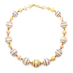 [T242X] Collana Serenissima Fenice: boccioli di rosa
