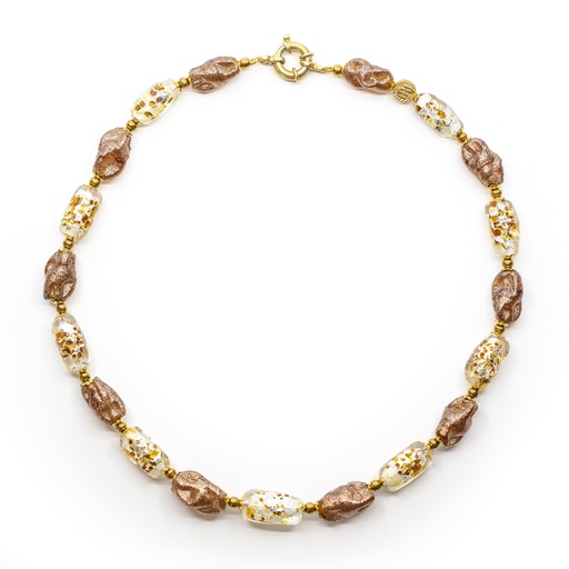 [P305X] Collier Ca' Rezzonico: murrine et avventurina